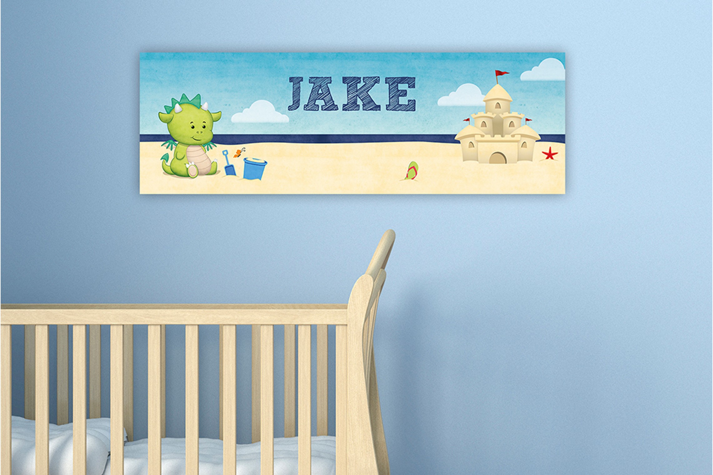 Draakje op het strand